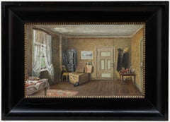 Framed Mid 20th Century Oil - The Artist's Living Room