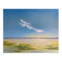 Framed Oil on Board "Salt Marsh" by Michael Francis Reagan
