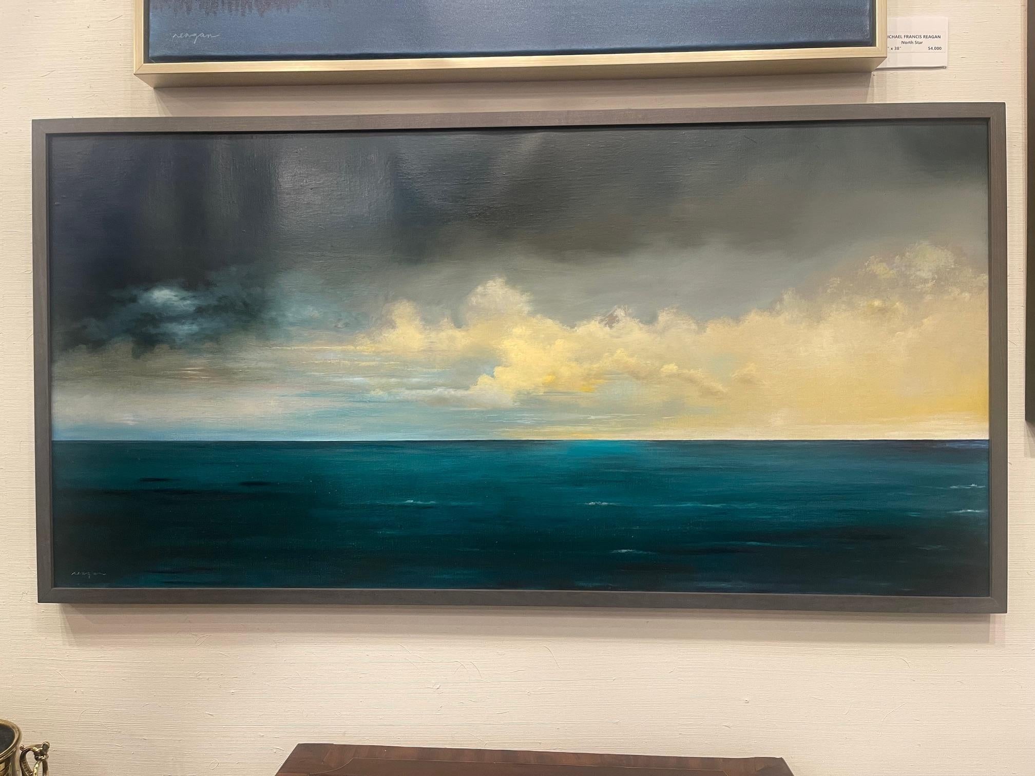 Gerahmtes Ölgemälde auf Leinwand „Gulf Stream“ von Michael Francis Reagan (Abstrakter Impressionismus), Painting, von Unknown