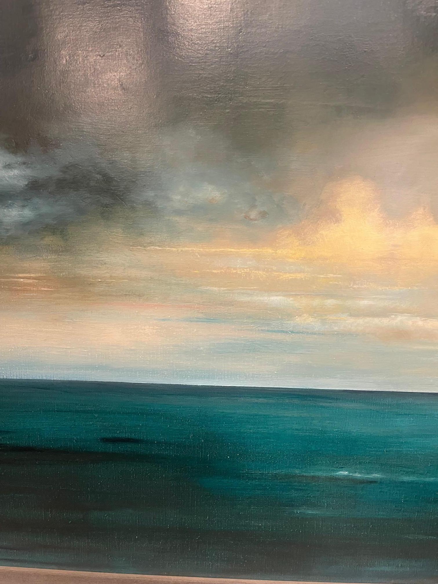 Gerahmtes Ölgemälde auf Leinwand „Gulf Stream“ von Michael Francis Reagan im Angebot 1