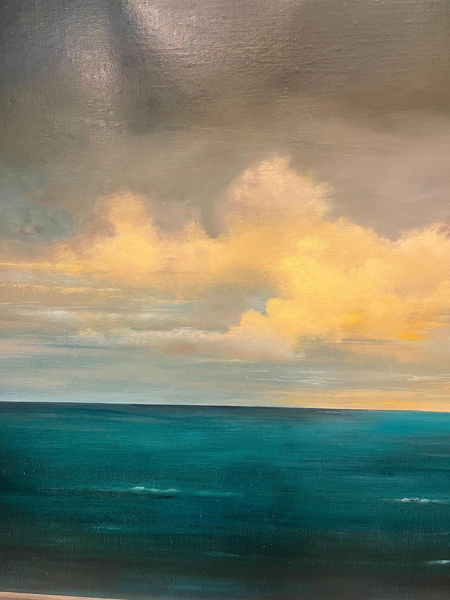 Gerahmtes Ölgemälde auf Leinwand „Gulf Stream“ von Michael Francis Reagan im Angebot 2