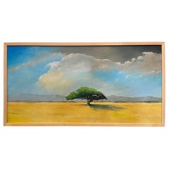 Framed Oil on Canvas "The Stopping Tree" by Michael Francis Reagan