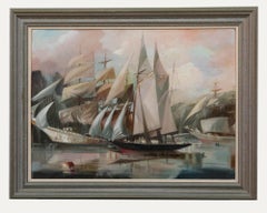 Francis Philip Goodchild (1900-1986) - Framed Oil, S.T.S Sir Winston Churchill
