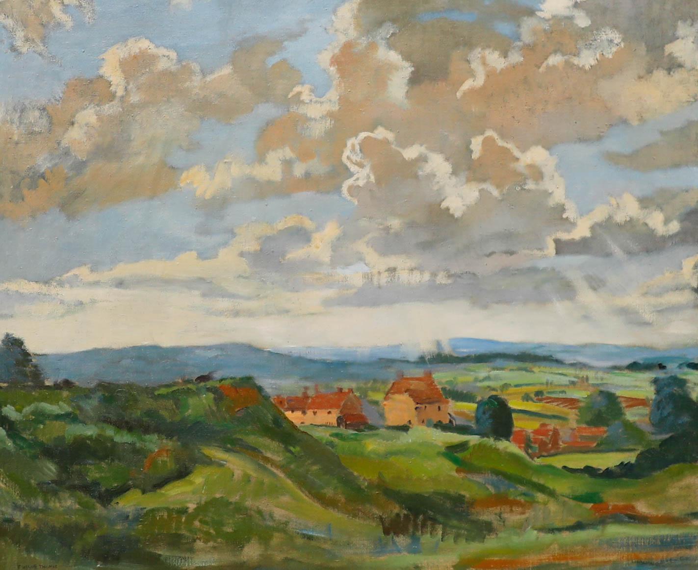 Francis Wynne Thomas (1907-1969) - Framed Oil, West Country Landscape - Painting by Unknown