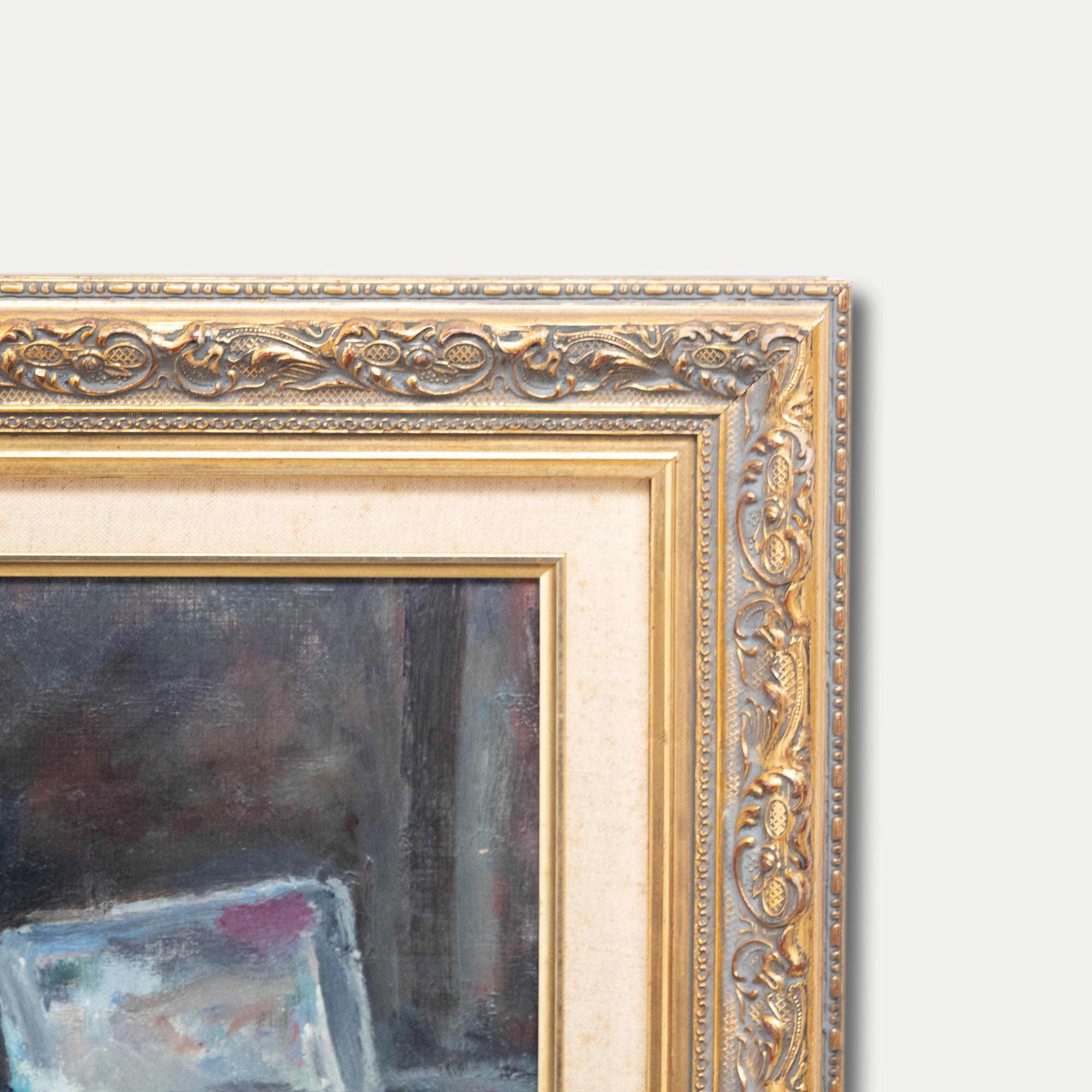 Francisco Díaz Sánchez (1912-1982) - Óleo de la Spanish School, Los materiales del artista en venta 1