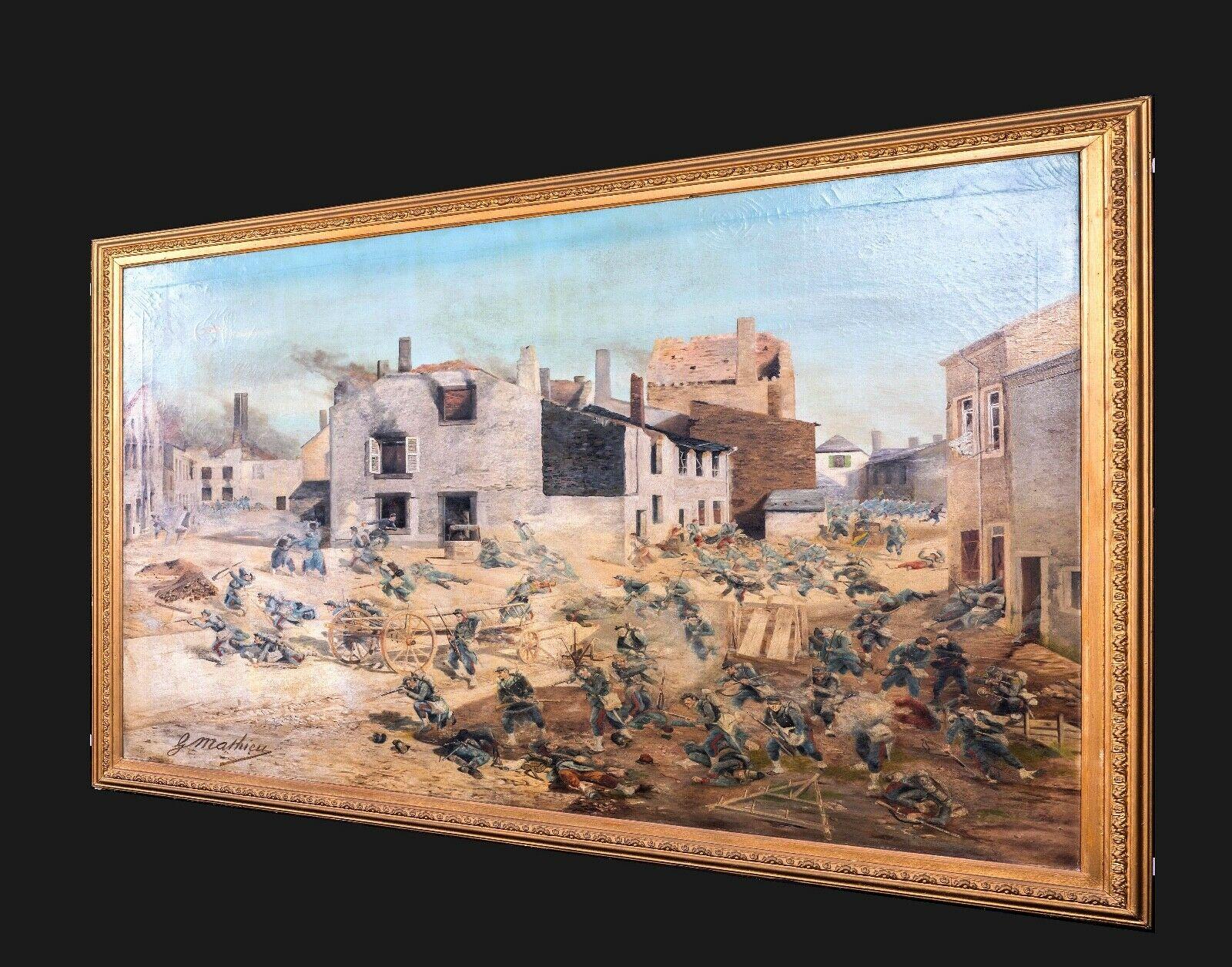 Battaglia franco-prussiana di Gavelotte-St Privat, XIX secolo - Painting di Unknown