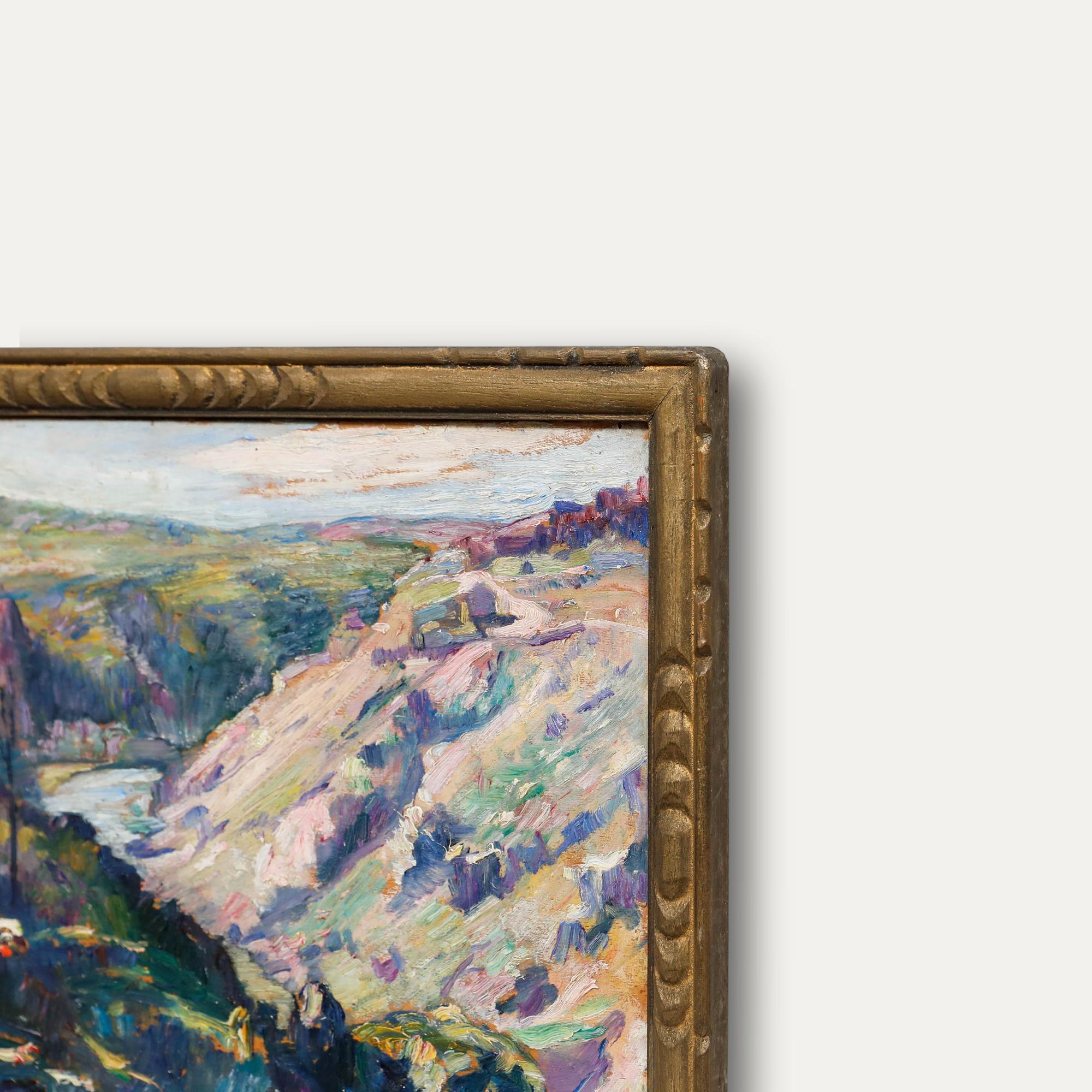 Francois Pycke (1890-1960) - 1923 Oil, Gorge at the Foot of Toledo For Sale 1