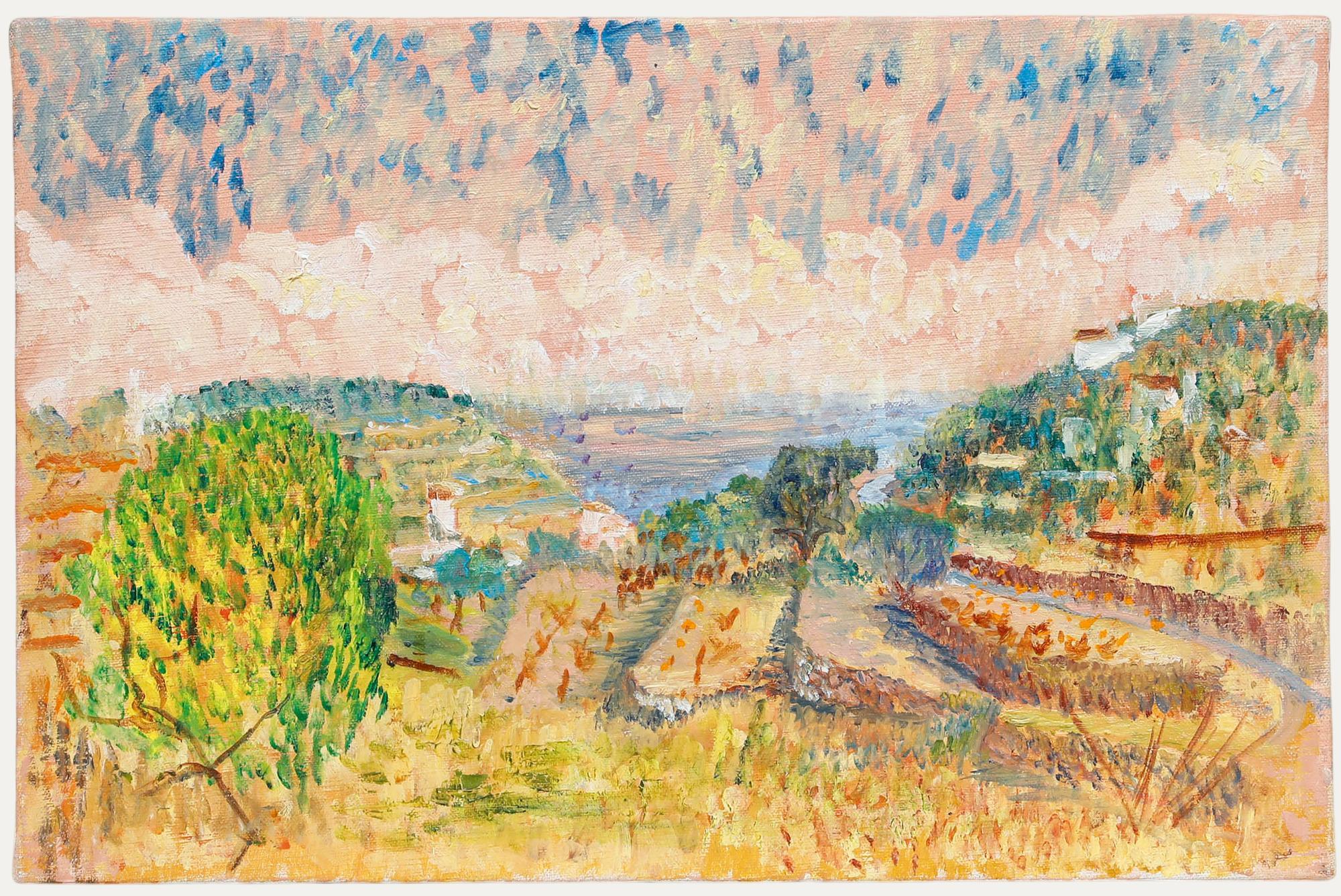 Unknown Landscape Painting - Françoise V. Clarke-Fort (1915-2001) - 20th Century Oil, A Provencal View