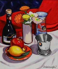 Frank Colclough - Framed 20th Century Oil, Flowers & Fruit