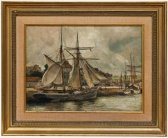 Frank Lewis Emanuel (1866-1948) - Framed Oil, An Iceland fisherman at Paimpol