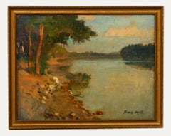 Franz Horst (1862-1956) - Framed Mid 20th Century Oil, Still River