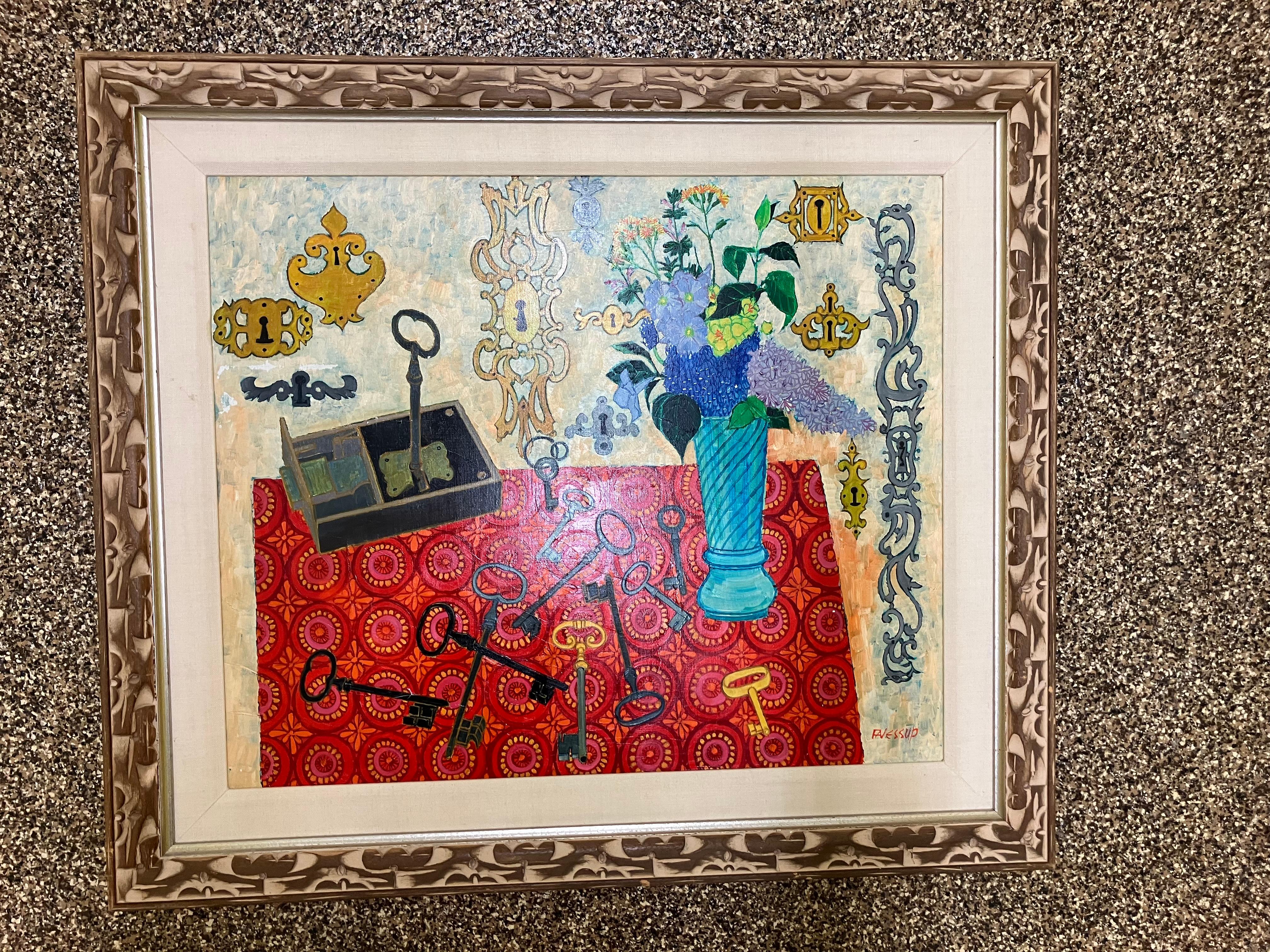 Flieder Locksmiths von Frederick Arthur Jessup – Painting von Unknown