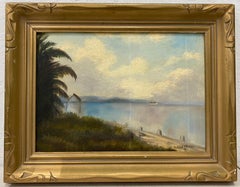 Freda Schofield "Biscayne Bay, Miami" Original Painting C.1959