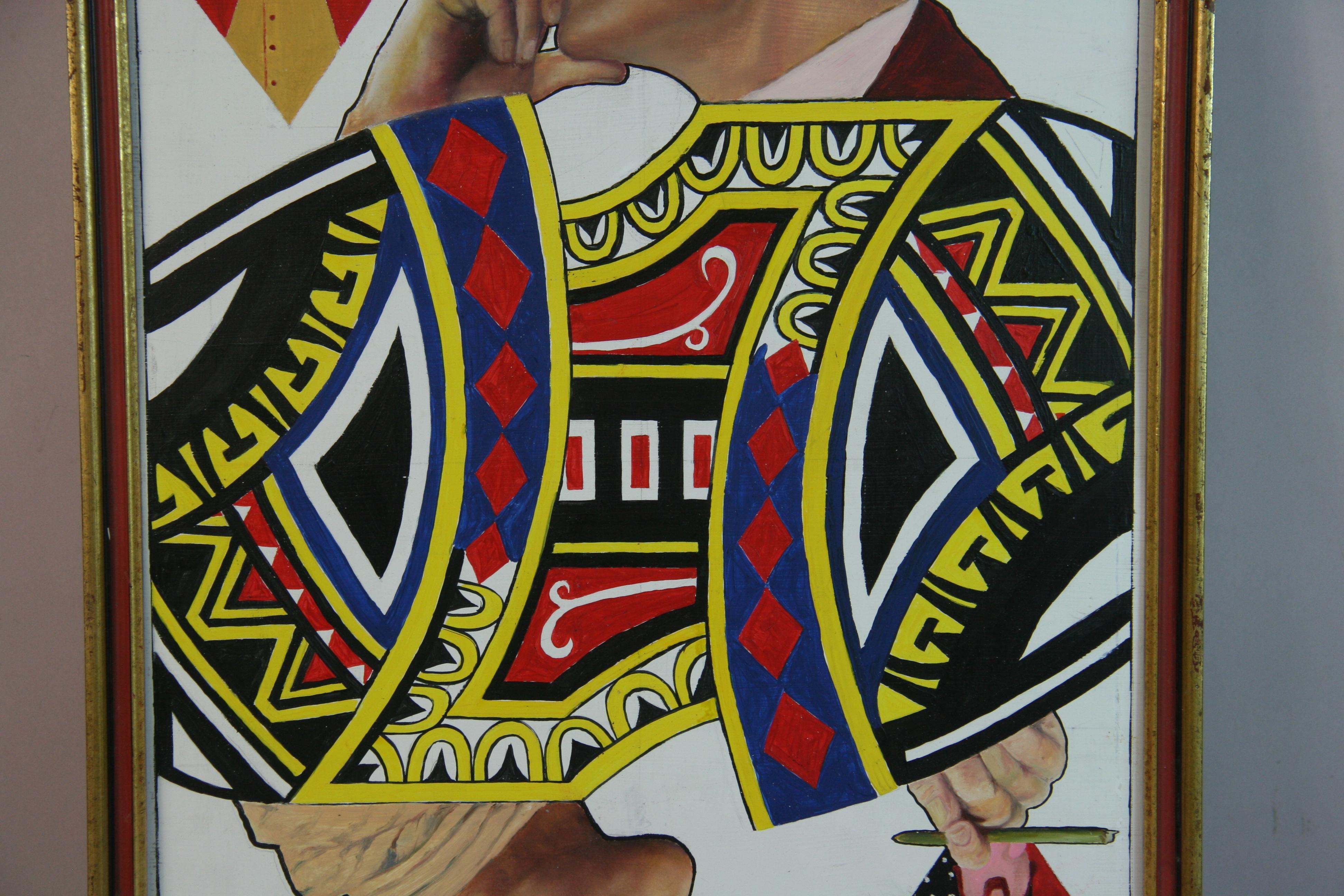 6076 PopArt the two Kings of Rock and Roll 
Signed on verso