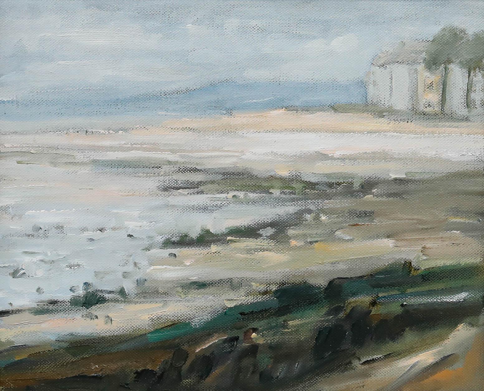 Frederick Allen Smith (1942-2024) - Gerahmtes zeitgenössisches Öl, Ebbe – Painting von Unknown