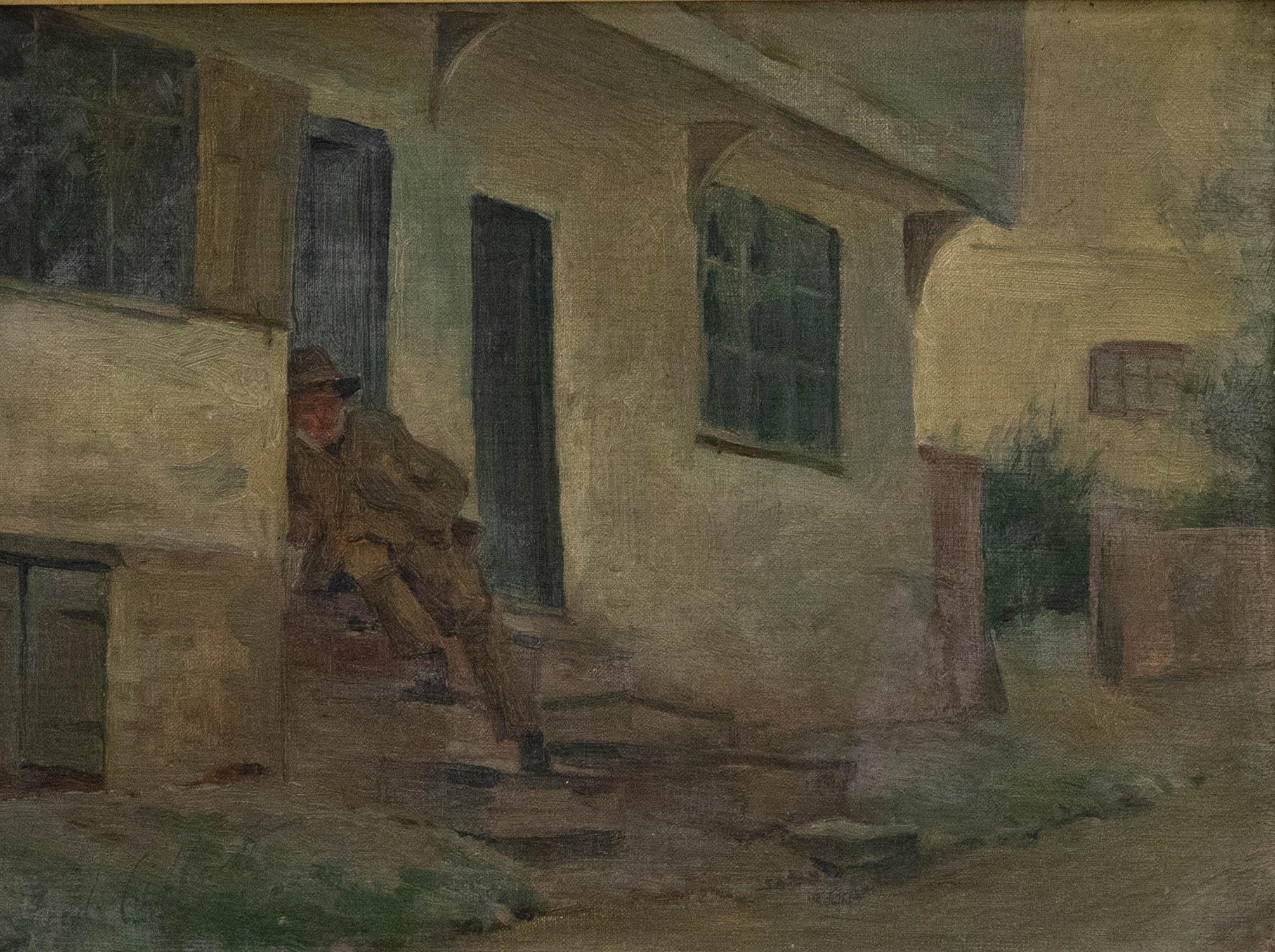 Frederick Thomas Callcott (1853-1923) – Ölgemälde, „Stumbling Home“, frühes 20. Jahrhundert – Painting von Unknown