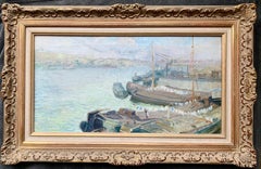 cote d
azur sausalito French 19th century impressionist painting Mediterranean Harbour - Cote d
Azur