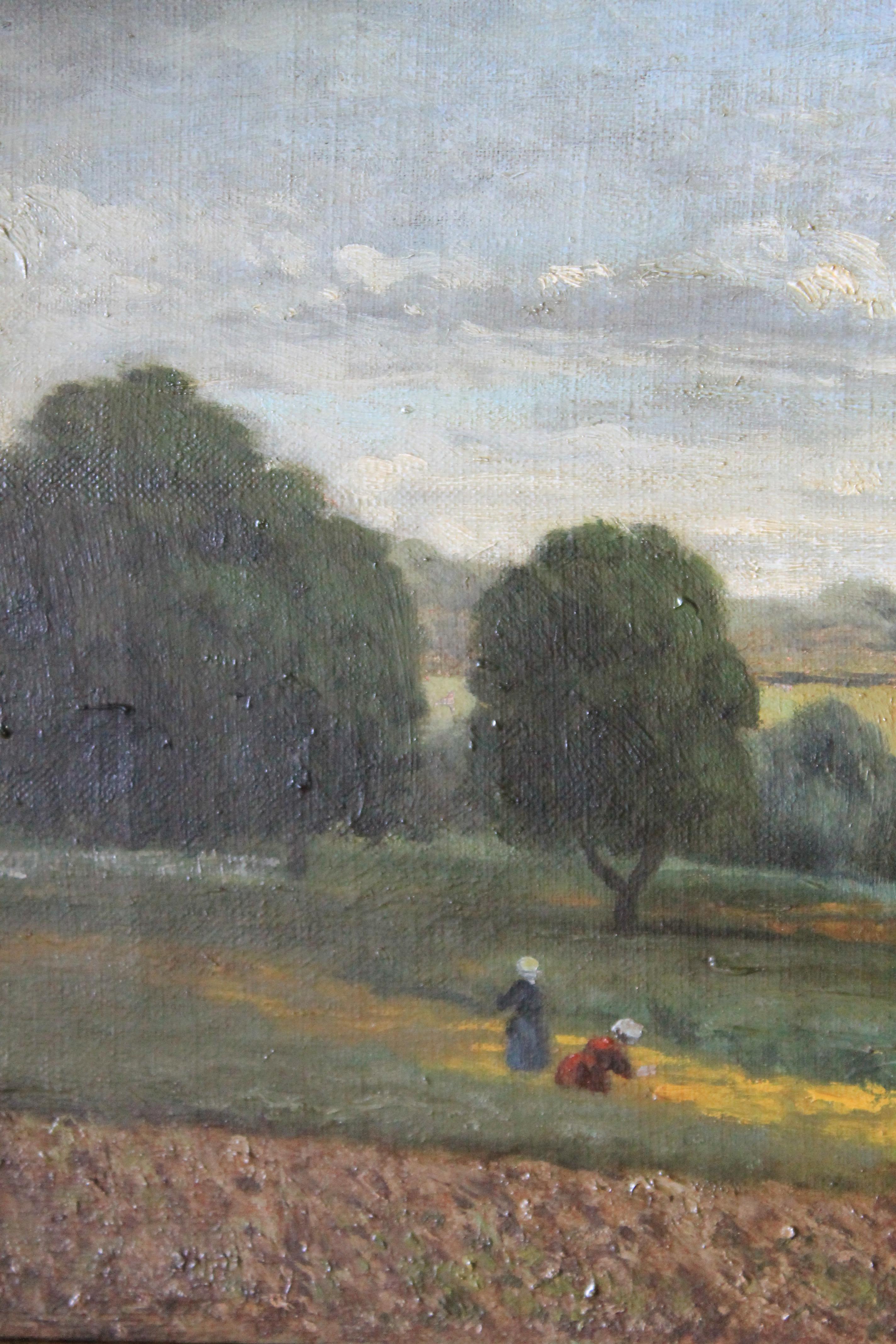French Antique Landscape Oil Painting 4