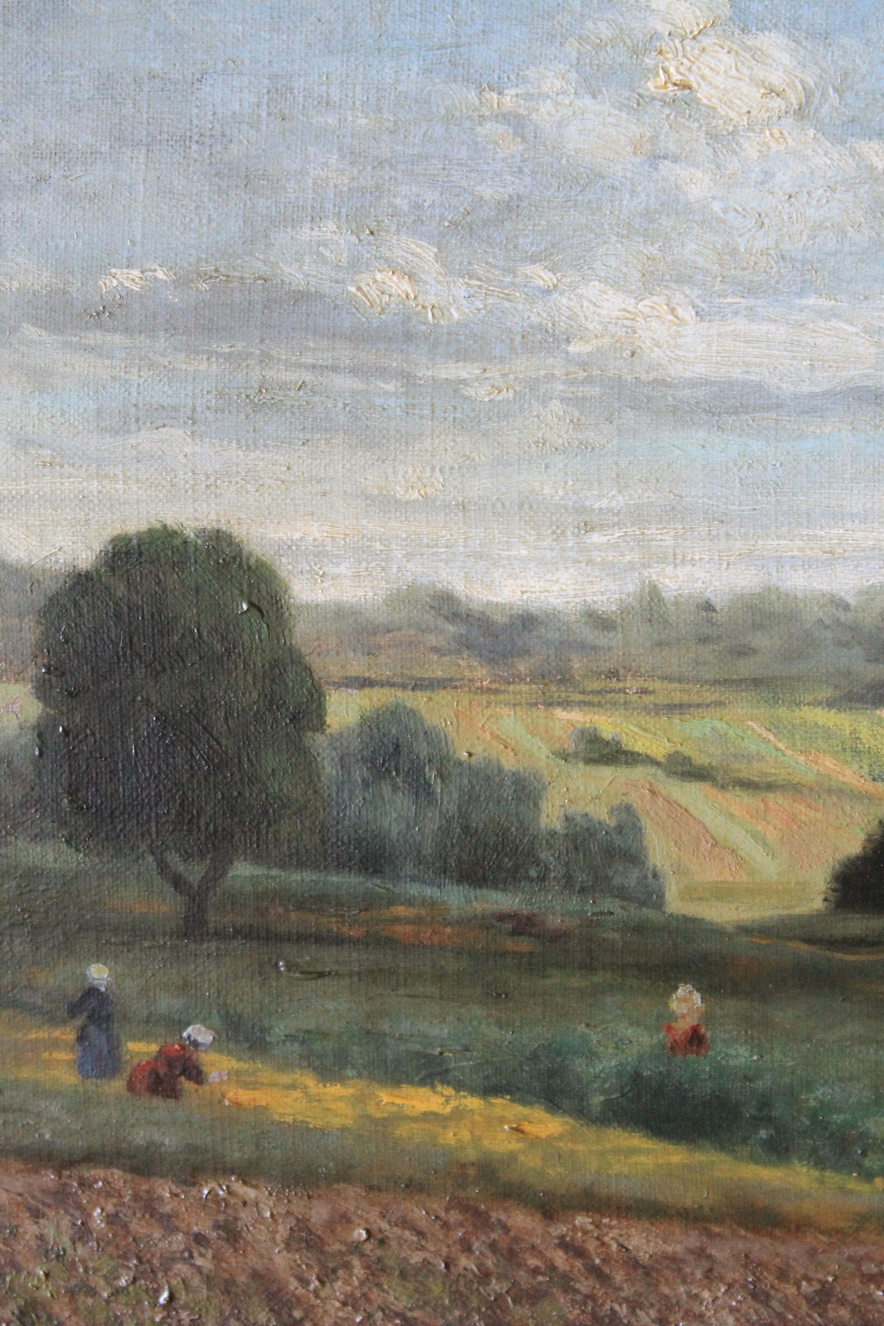 French Antique Landscape Oil Painting 5