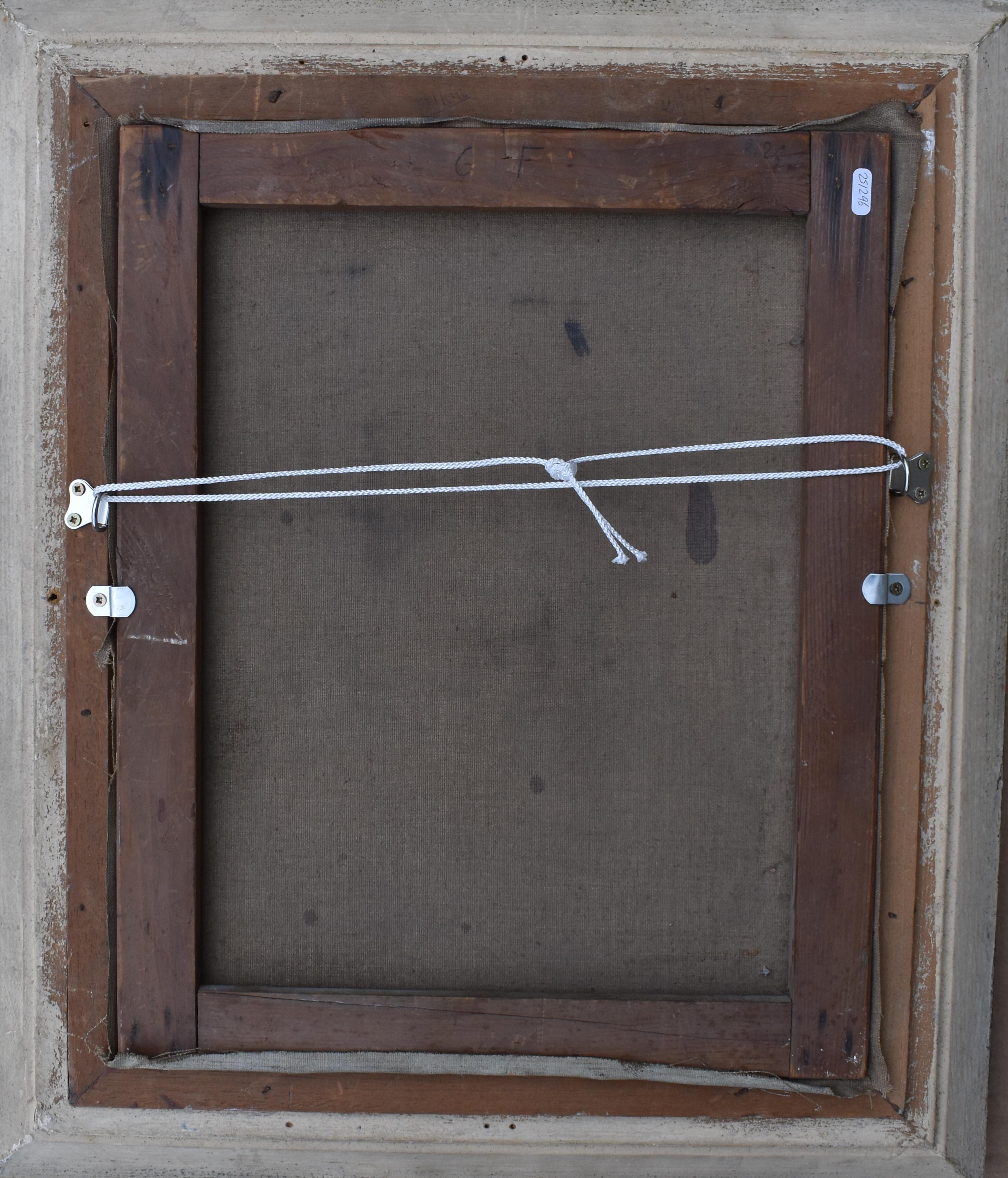 Französisch Art Deco Porträt 1920er Jahre Ölgemälde
Ein fesselndes französisches Porträt aus der Zeit des Art déco, das möglicherweise eine Tänzerin, einen Stummfilmstar oder ein Flapper Girl zeigt.
Ihr auffallend dunkles Augen-Make-up spiegelt den