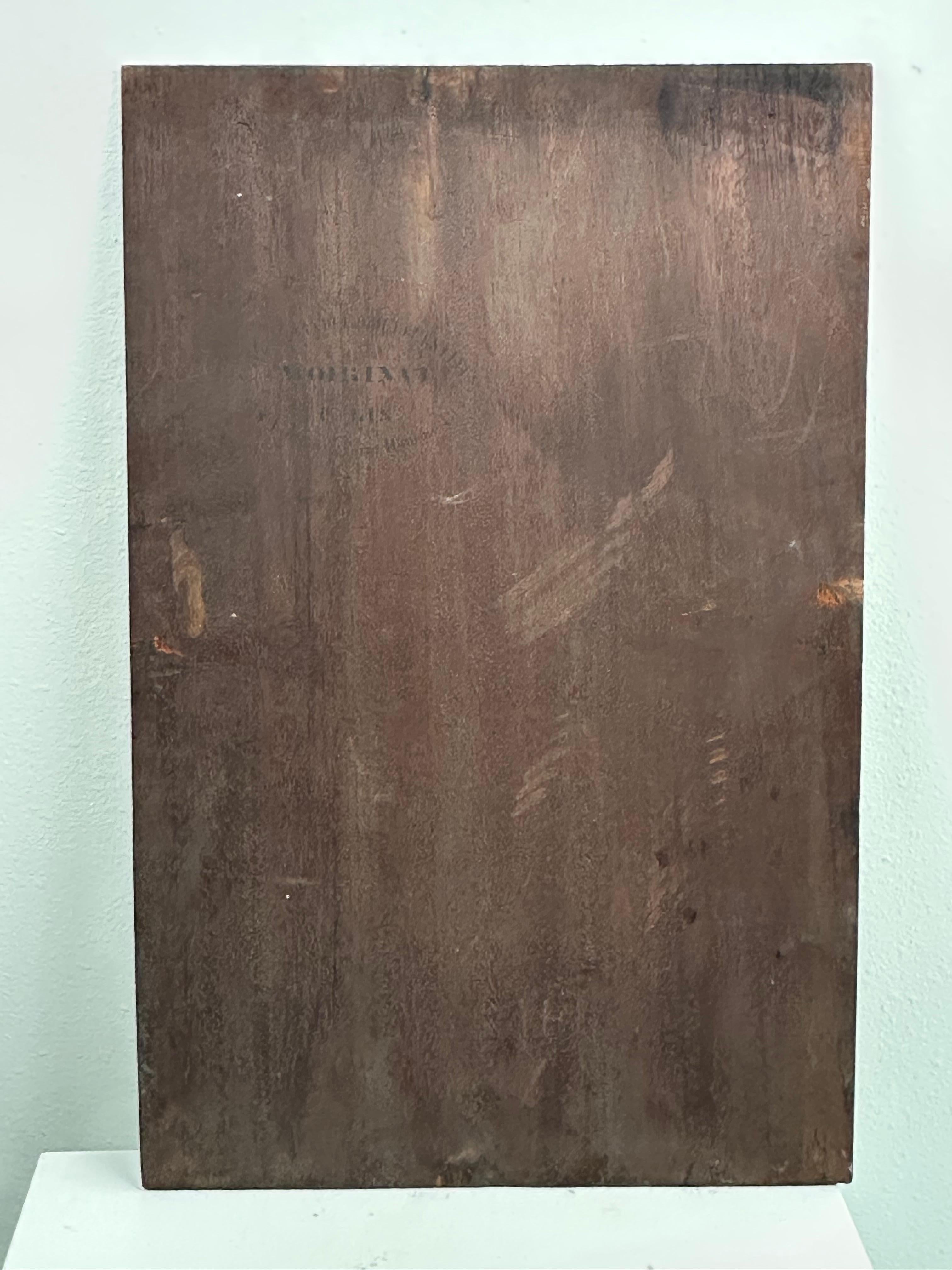 Französisch Barbizon Ära Französisch Realist Frau in einem Interieur im Angebot 2