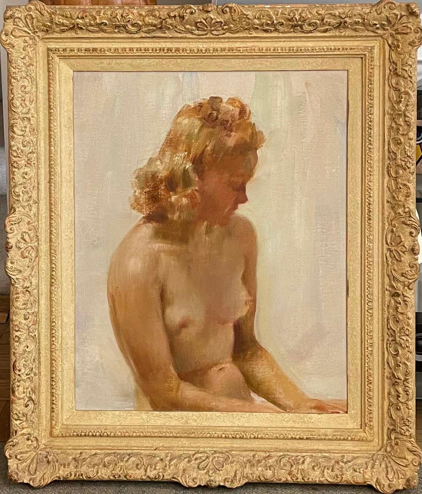 Unknown Nude Painting - French Female Nude