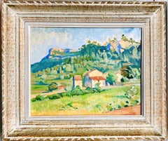 French Impressionist painting - Ecole de Paris - Provence landscape Countryside