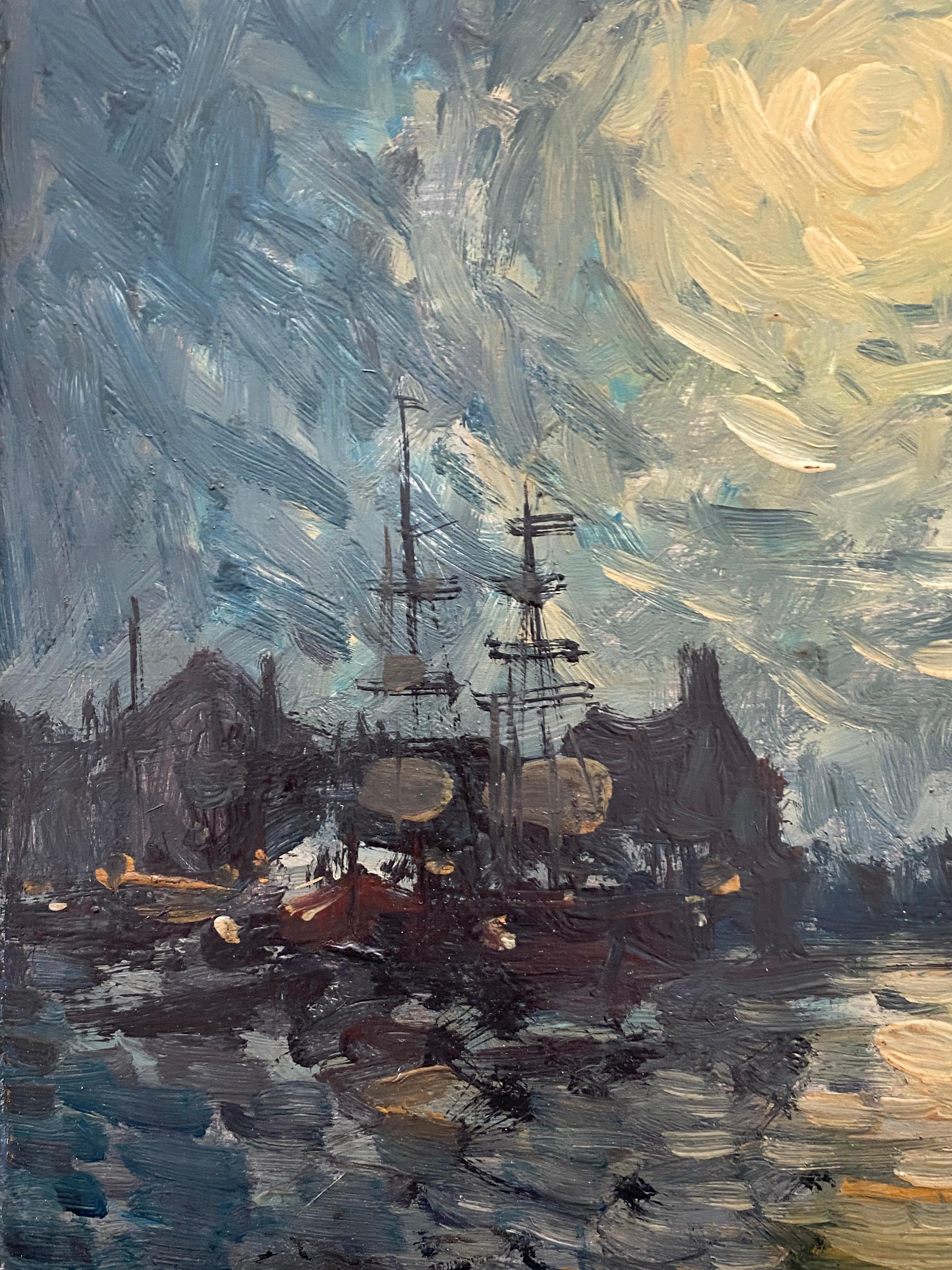 van gogh harbor painting