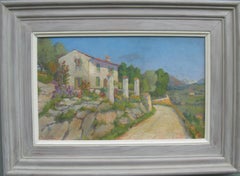 French Impressionist: 
Provence, Villa on a Summers Day
 signed oil circa 1930
s