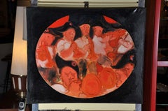 Peinture française du milieu du siècle « Les étudiants de polytechnique » par Bernard Cornille