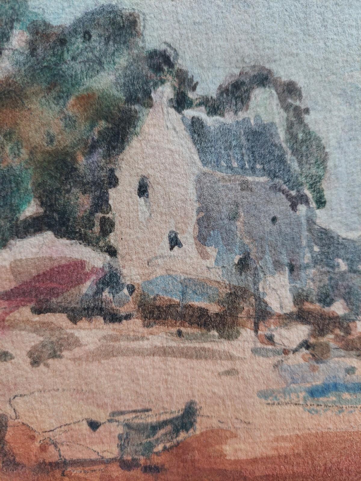 French Modernist Cubist Painting a Summer Day's Sailing For Sale 3