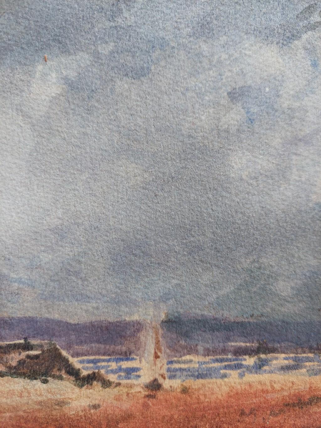French Modernist Cubist Painting Sailboats on the Coast For Sale 5