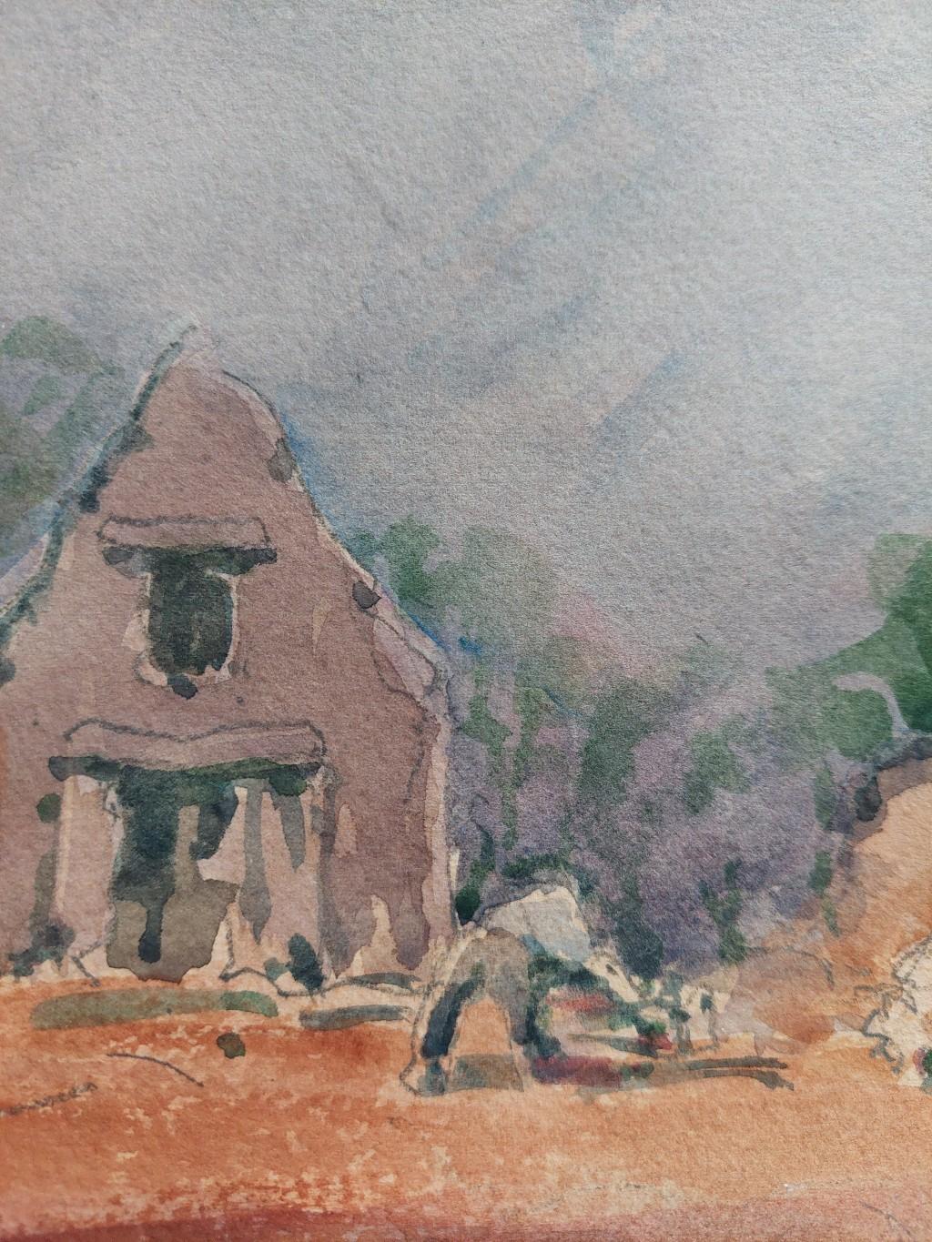 French Modernist Cubist Painting Village Work For Sale 7
