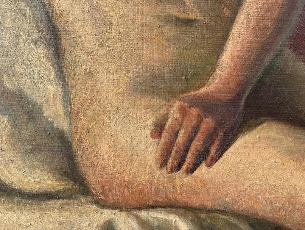 Peintre de nus français - Peinture de figures du 20e siècle - Huile sur toile Paris en vente 8