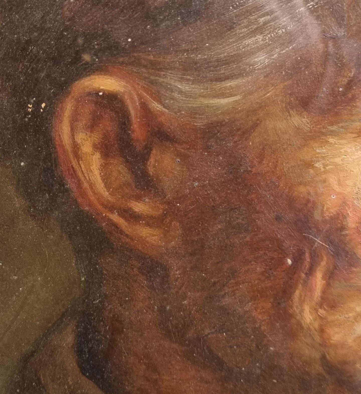 Pintura francesa Finales del siglo XIX Escuela realista Anciana de Bretaña Rozenn en venta 1