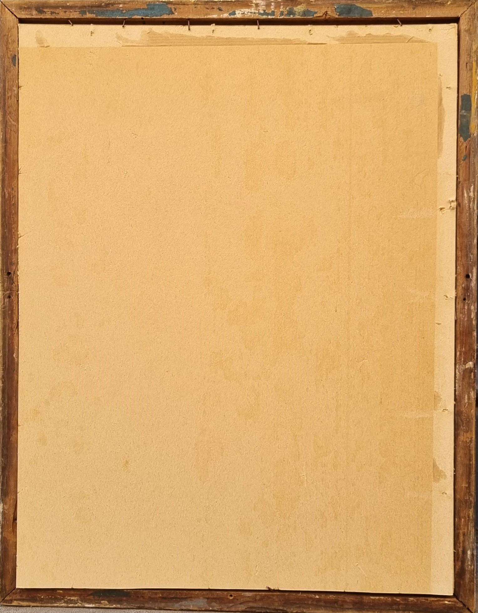 Pintura francesa Finales del siglo XIX Escuela realista Anciana de Bretaña Rozenn en venta 3