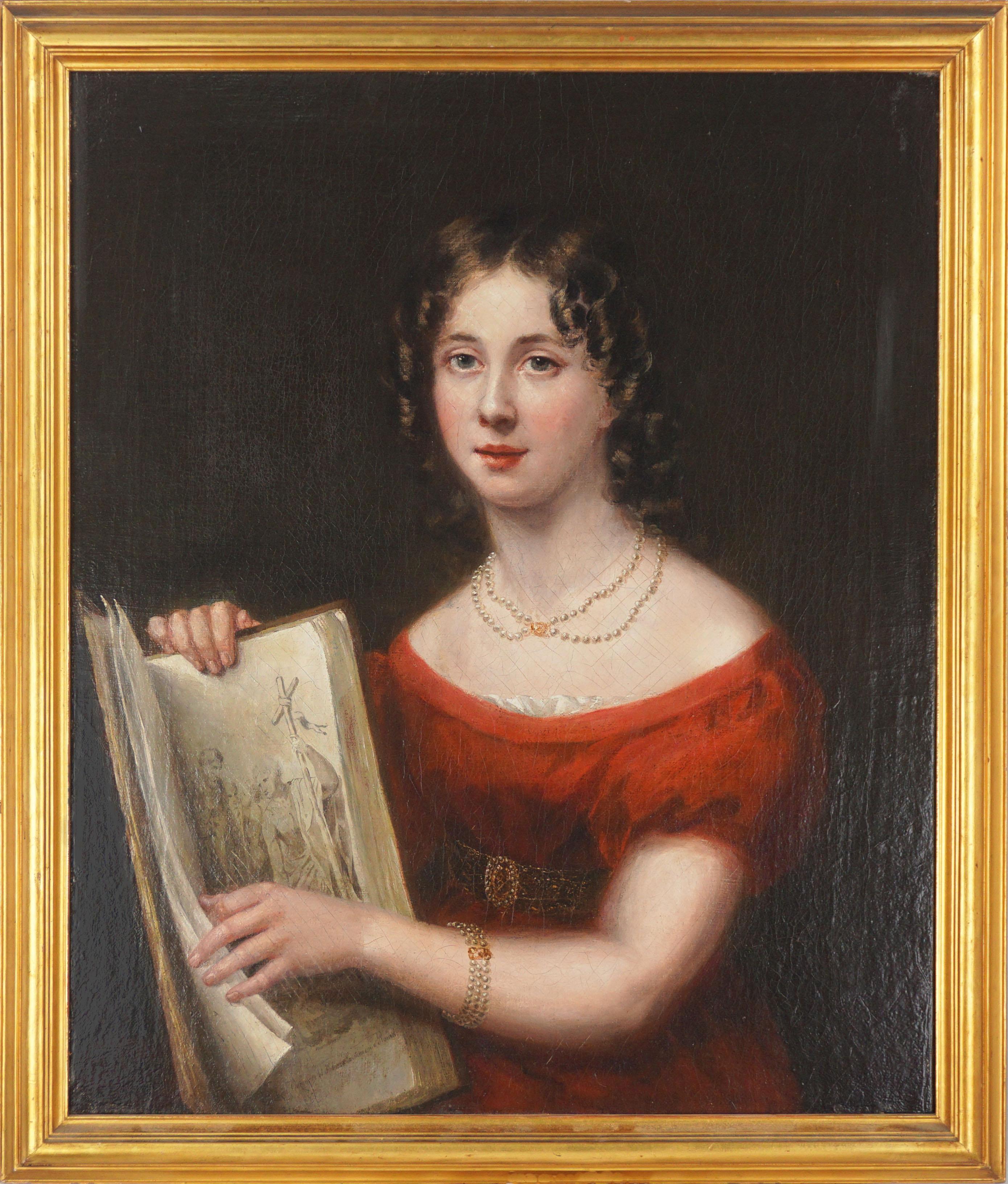 Unknown French Portrait of an early 19th Century Young Lady at