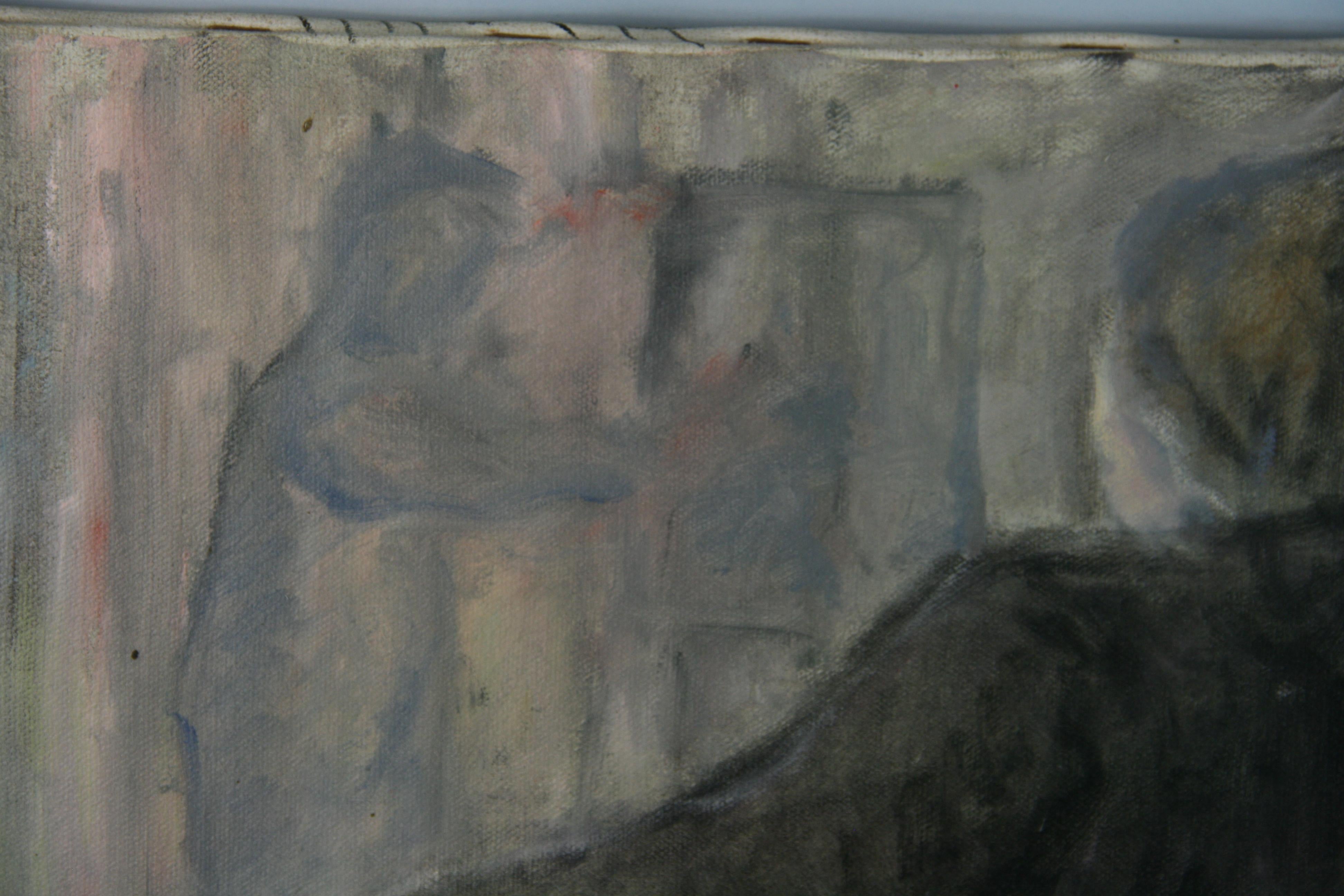 Reclinabile  Donna francese   Artista  Riflesso a specchio - Painting di Unknown