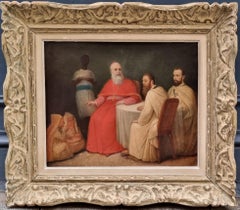 French Religious Painting 19th White Fathers Missionnaries Africa LAVIGERIE