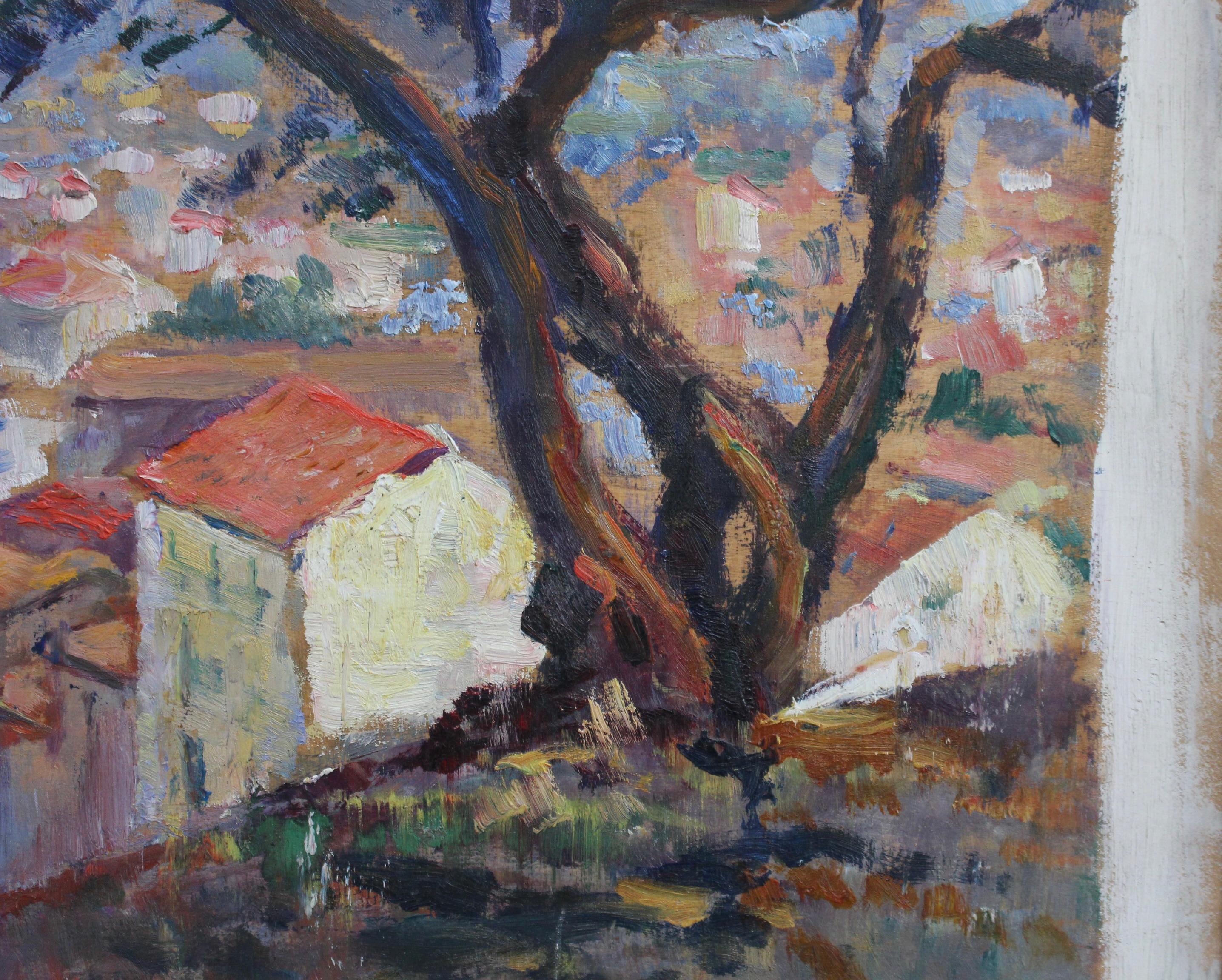'French Riviera View', French School (circa 1950s) For Sale 1