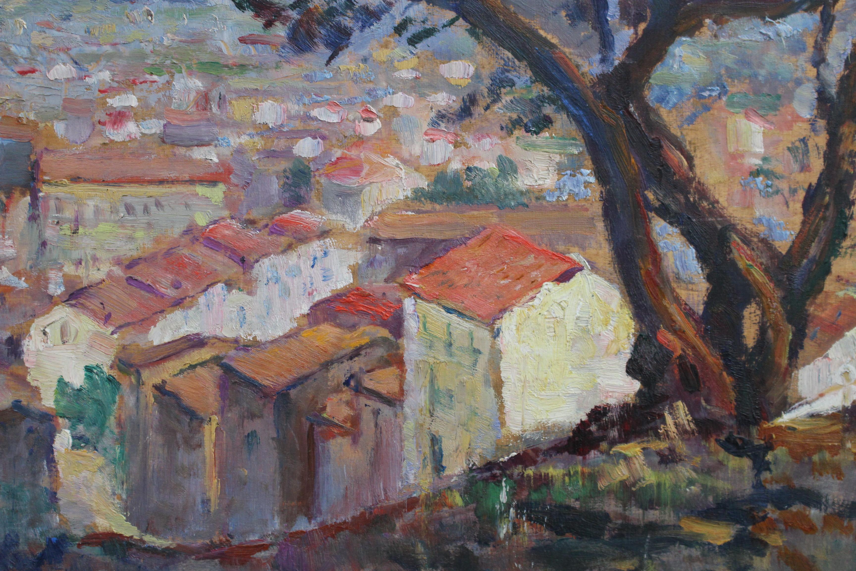 'French Riviera View', French School (circa 1950s) For Sale 2