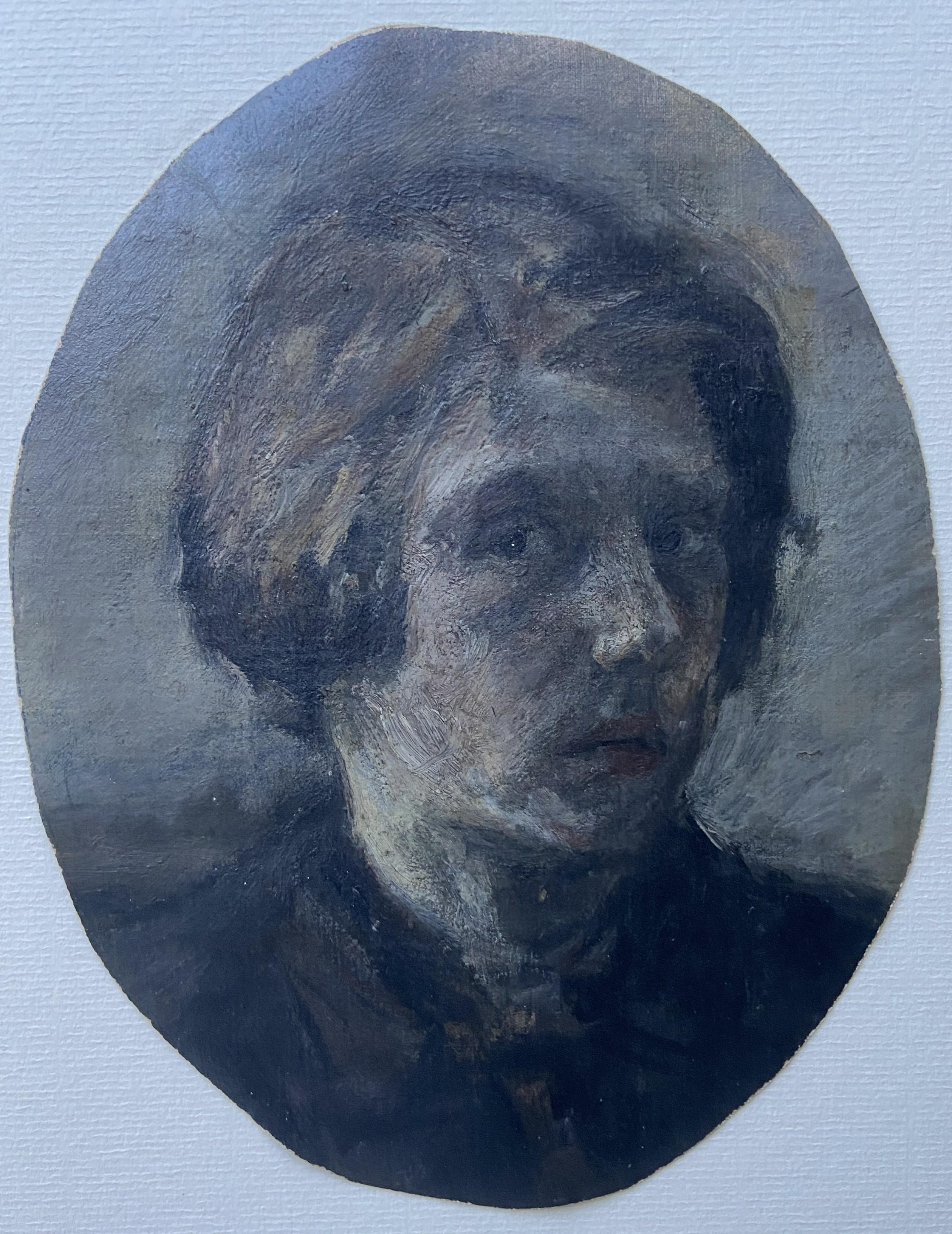 French Romantic School, 19th Century, Portrait of a man, oil on paper For Sale 2