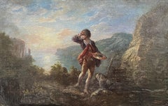 French Romantic school 19th Century The artist's inspiration Oil on canvas