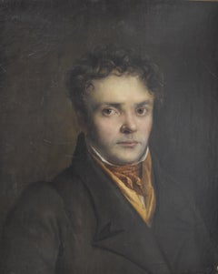 French Romantic School, Portrait of a Young Man, oil on canvas