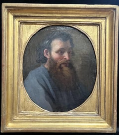 French School of the 17th Century Portrait of a Saint, oil