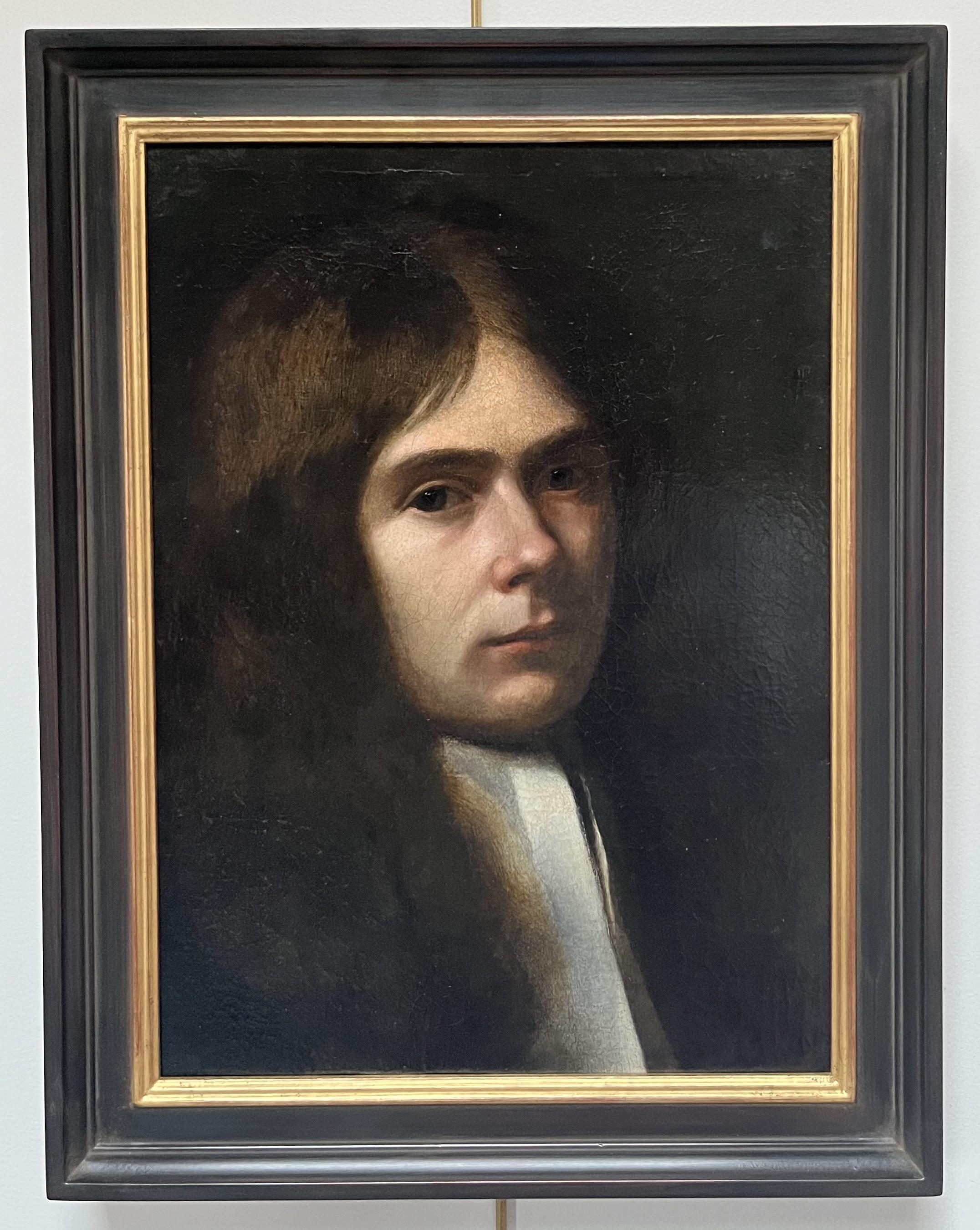 Französische Schule 17. Jahrhundert, Porträt eines jungen Mannes, Ölgemälde – Painting von Unknown