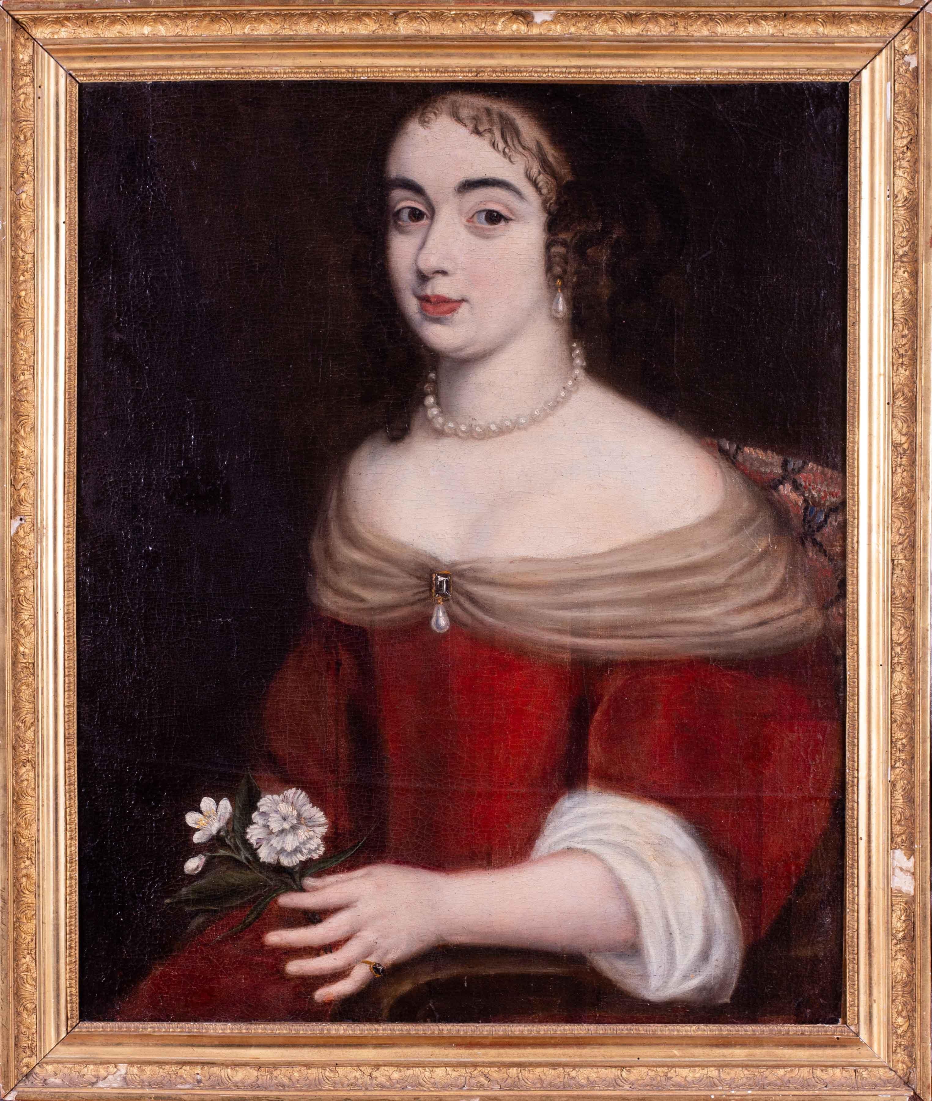 Unknown Portrait Painting – Französische Schule, 17. Jahrhundert, „Porträt des Marquise de Grugieres“, Ölgemälde