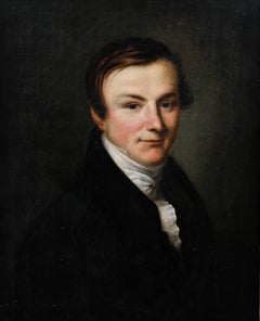 French School 18th Century Oil - Portrait of a Gentleman