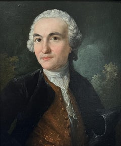 Scuola francese del XVIII secolo, Ritratto di gentiluomo, olio