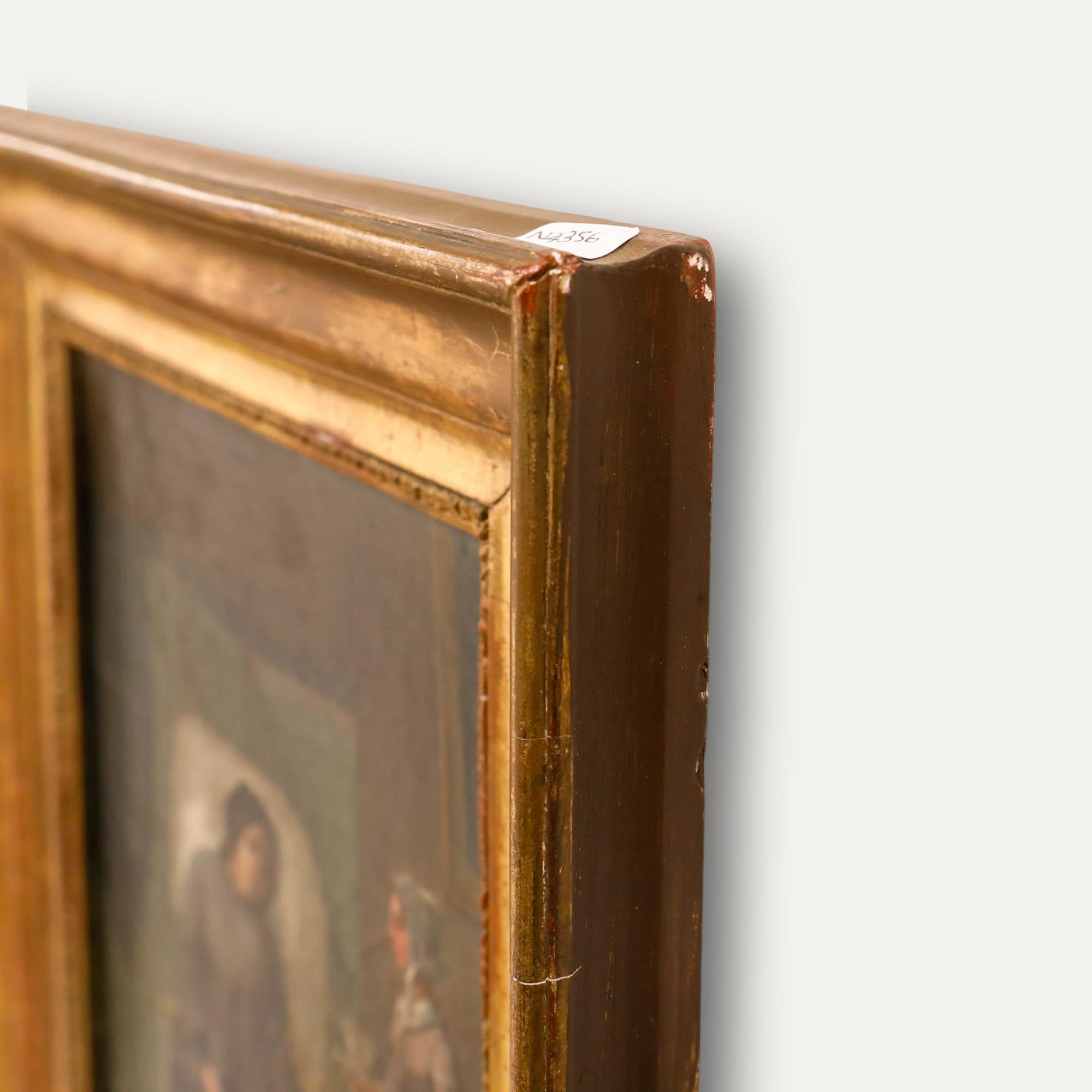 French School 19th Century Oil - Convalescence For Sale 1